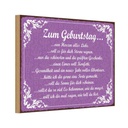 Holzschild 12x18 cm zum Geburtstag alles Liebe Dekoration