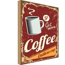Holzschild 18x12 cm Kaffee Coffee endless cup Essen Trinken