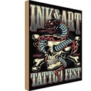Holzschild 18x12 cm Tattoo Tatoo Fest 27 28 Sept Warnschild Hinweisschild