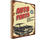 Holzschild 18x12 cm Auto Parts 00-24 Service Garage Werkstatt