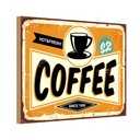 Holzschild 12x18 cm Kaffee hot fresh Coffee Essen Trinken