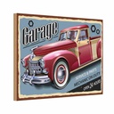 Holzschild 12x18 cm Auto Garage service parts open 24