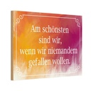 Holzschild 12x18 cm am schönsten sind wir wenn wir