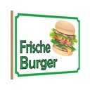 Holzschild 12x18 cm frische Burger Restaurant Essen Trinken