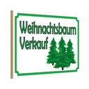 Holzschild 12x18 cm Weihnachtsbaum Verkauf Weihnachten