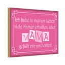 Holzschild 12x18 cm Name Mama gefällt mir am besten Spruch Zitat