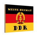 Holzschild 12x18 cm meine Heimat DDR Fahne Ostalgie Deutschland
