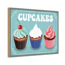 Holzschild 12x18 cm Cupcakes Geschenk