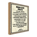 Holzschild 18x12 cm Man Cave Rules my Spruch Zitat
