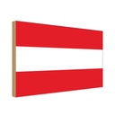 Holzschild 12x18 cm Österreich Austria Flagge Fahne Wappen