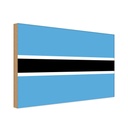 Holzschild 12x18 cm Botswanas Botswana Flagge Fahne Wappen