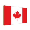 Holzschild 12x18 cm Kanadas Canada Flagge Fahne Wappen