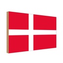 Holzschild 12x18 cm Dänemarks Denmark Flagge Fahne Wappen