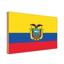 Holzschild 12x18 cm Ecuadors Ecuador Flagge Fahne Wappen