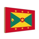 Holzschild 12x18 cm Grenadas Grenada Flagge Fahne Wappen