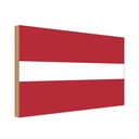 Holzschild 12x18 cm Lettlands Latvia Flagge Fahne Wappen