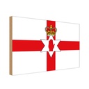 Holzschild 12x18 cm Nordirland Northern Ireland Flagge Fahne Wappen