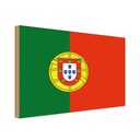 Holzschild 12x18 cm Portugals Portugal Flagge Straße Stadt