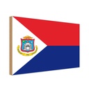 Holzschild 12x18 cm Sint Maartens Maarten Flagge Fahne Wappen