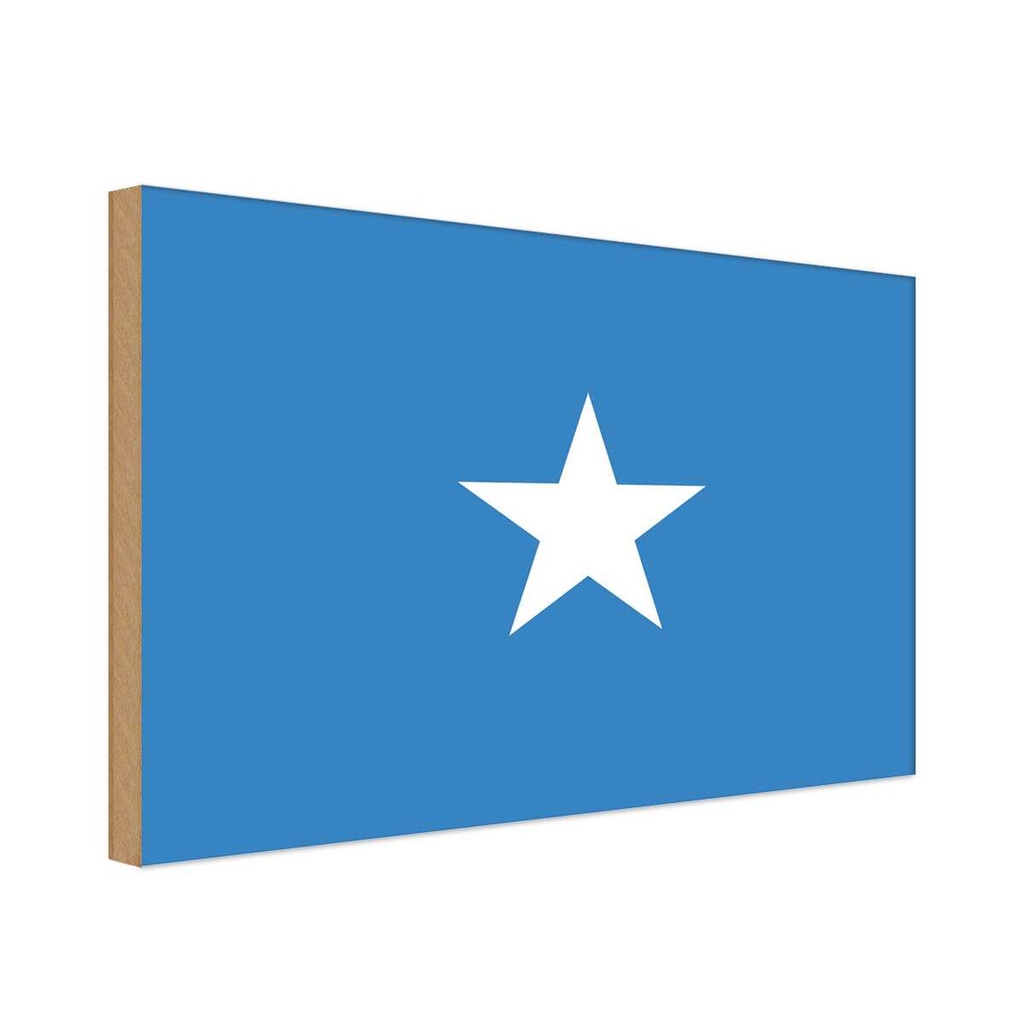 Holzschild 12x18 cm Somalias Somalia Flagge Fahne Wappen