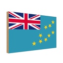 Holzschild 12x18 cm Tuvalus Tuvalu Flagge Fahne Wappen