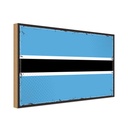 Holzschild 12x18 cm Botswanas Botswana Flagge Fahne Wappen