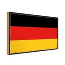 Holzschild 12x18 cm Deutschlands Germany Flagge Fahne Wappen