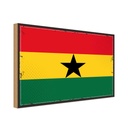 Holzschild 12x18 cm Ghanas Ghana Flagge Fahne Wappen