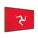 Holzschild 12x18 cm Isle of Man Dekoration