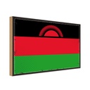 Holzschild 12x18 cm Malawis Malawi Flagge Fahne Wappen