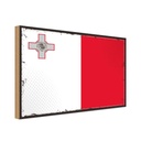 Holzschild 12x18 cm Maltas Malta Flagge Fahne Wappen