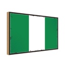 Holzschild 12x18 cm Nigerias Nigeria Flagge Fahne Wappen