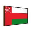 Holzschild 12x18 cm Omans Oman Flagge Fahne Wappen