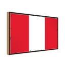 Holzschild 12x18 cm Perus Peru Flagge Fahne Wappen