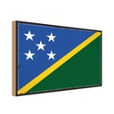 Holzschild 12x18 cm Salomonen Solomon Islands Flagge Fahne Wappen