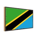 Holzschild 12x18 cm Tansanias Tanzania Flagge Fahne Wappen