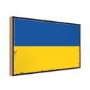 Holzschild 12x18 cm Ukraine Flagge Fahne Wappen