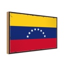 Holzschild 12x18 cm Venezuelas Venezuela Flagge Fahne Wappen