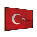 Holzschild 12x18 cm Türkei Turkey Rost Flagge Fahne Wappen