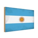 Holzschild 12x18 cm Argentinien Argentina Vintage Flagge Fahne Wappen