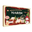 Holzschild 12x18 cm Weihnachten aus HAREN