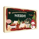 Holzschild 12x18 cm Weihnachten aus HEIDE