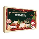 Holzschild 12x18 cm Weihnachten aus HEMER