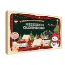 Holzschild 12x18 cm Weihnachten HESSISCH OLDENDORF