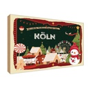 Holzschild 12x18 cm Weihnachten aus KÖLN
