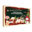 Holzschild 12x18 cm Weihnachten LEINEFELDEN-ECHTERDINGEN