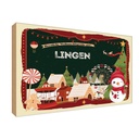 Holzschild 12x18 cm Weihnachten aus LINGEN