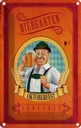 Blechschild 30x20 cm Biergarten geöffnet Oktoberfest Feiern Party