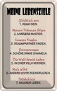 Blechschild 30x20 cm meine Lebensziele glüpcklich Dekoration Spruch Zitat