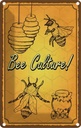 Blechschild 30x20 cm Bee culture Biene Honig Imkerei